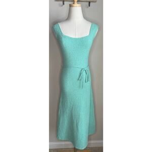 Zara Textured Knit Belted Dress sz S